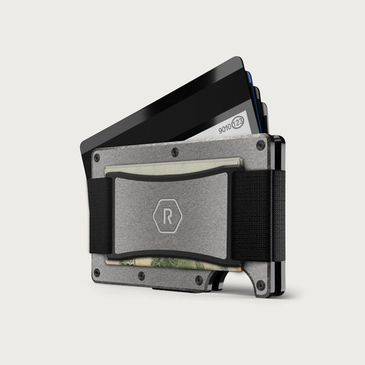 Ridge Wallet + Power Bank - Stonewashed Titanium + Matte Black — image 2